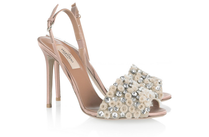 funky wedding shoes 2012 bridal heels embellished blush by valentino