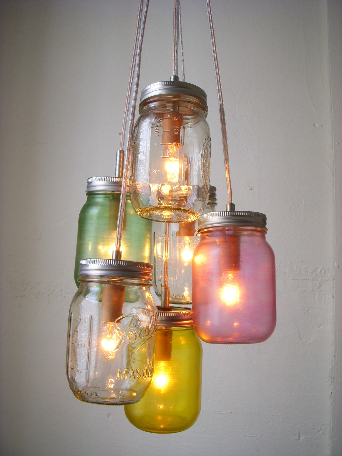 vintage wedding ideas mason jar chandeliers