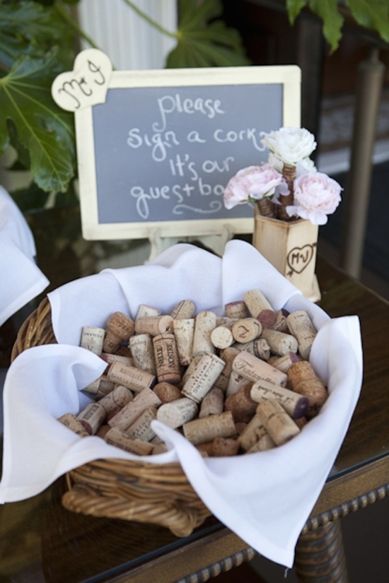 Wine Cork Guest Book