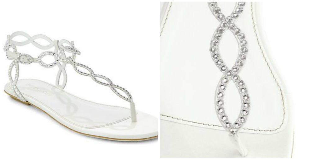 bridal thong sandals