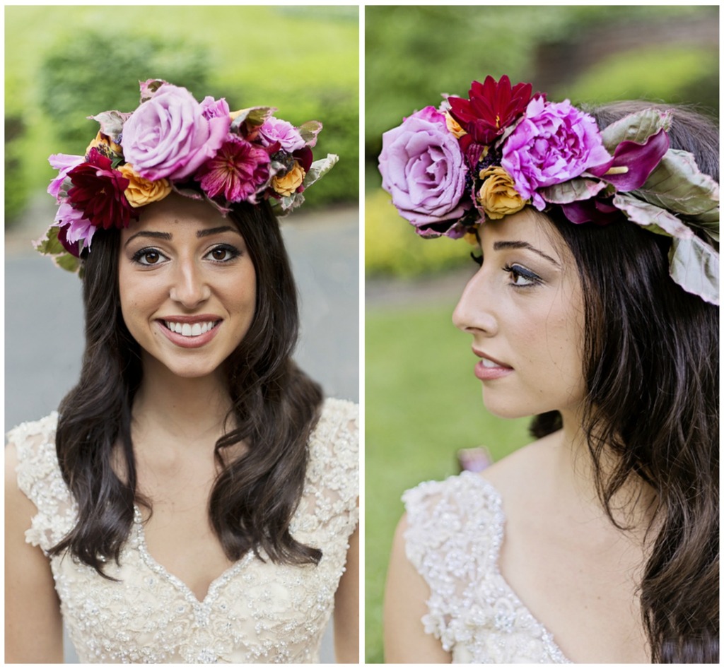 Shades of Purple Flower Crown