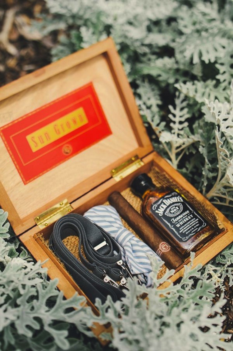 A Box of Gifts for the Groom