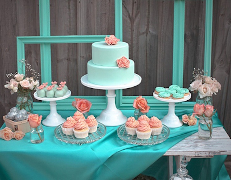 Blue Dessert Table
