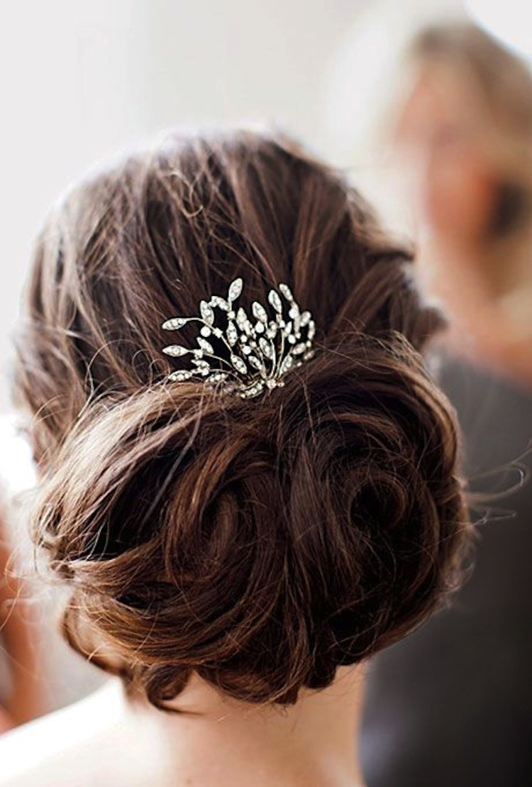Brown Hair Brooch