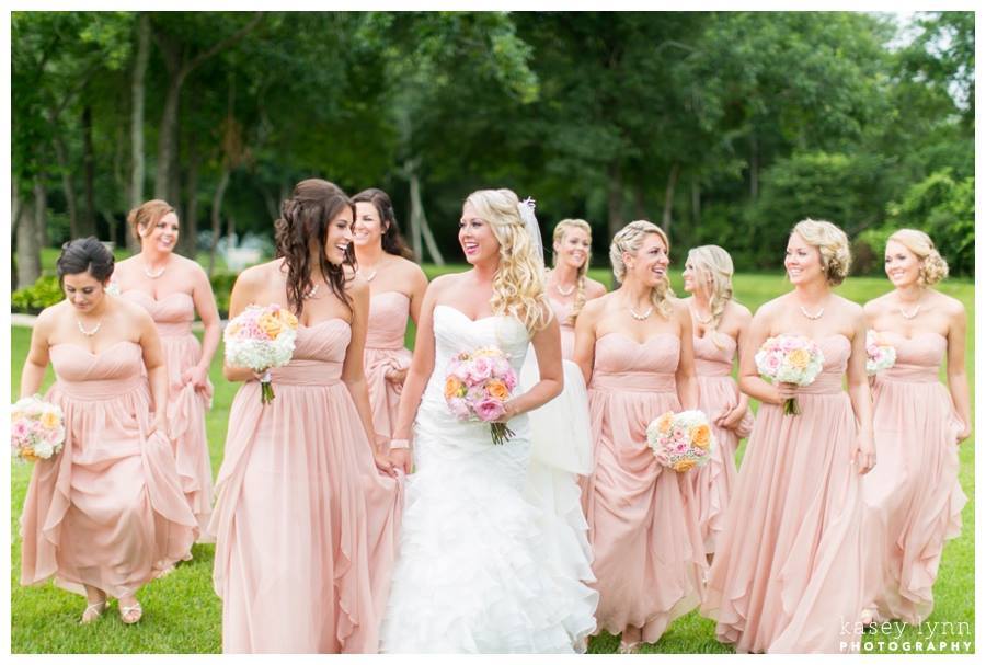 blush bridesmaid dresses