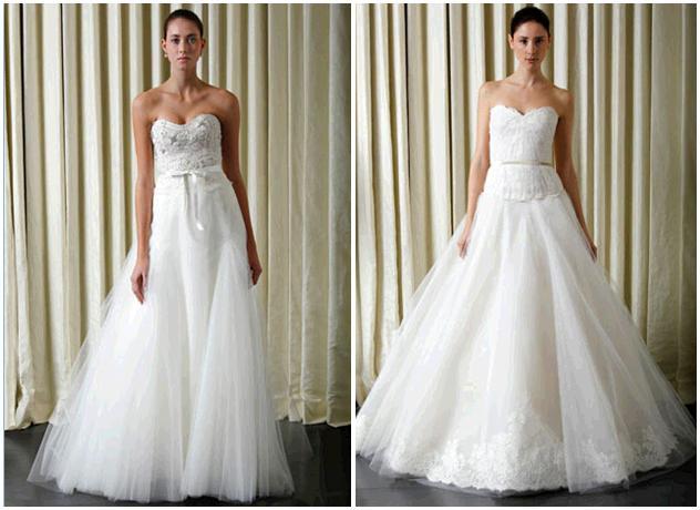 Monique Lhuillier Lilac Wedding Dress