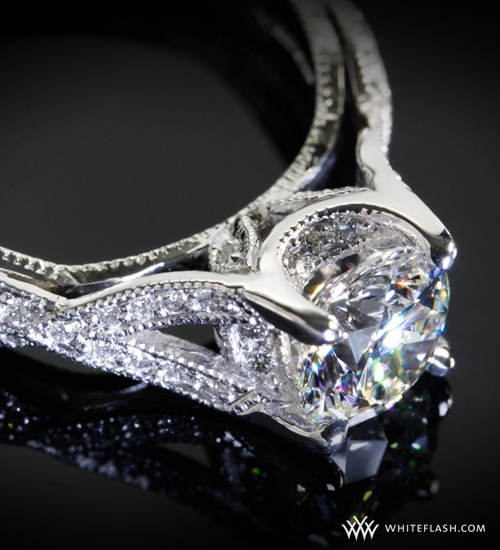 David Vinson custom engagement ring from