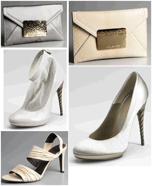 bridal clutches and shoes