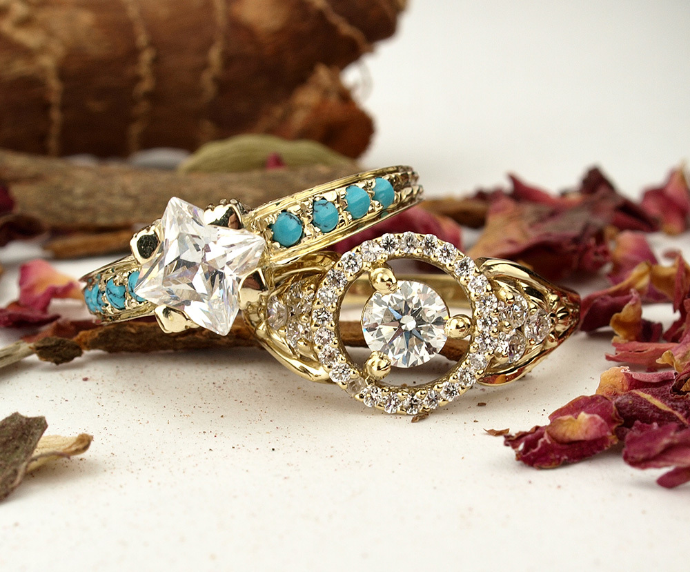 Unique Vintage Style Engagement Rings