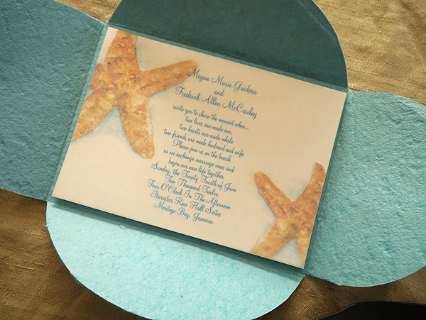 Starfish Wedding Invitations