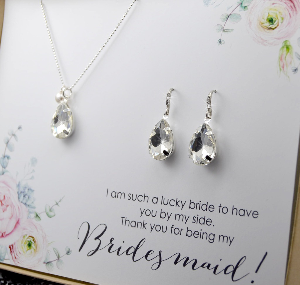 Bridesmaid Necklace and Earings