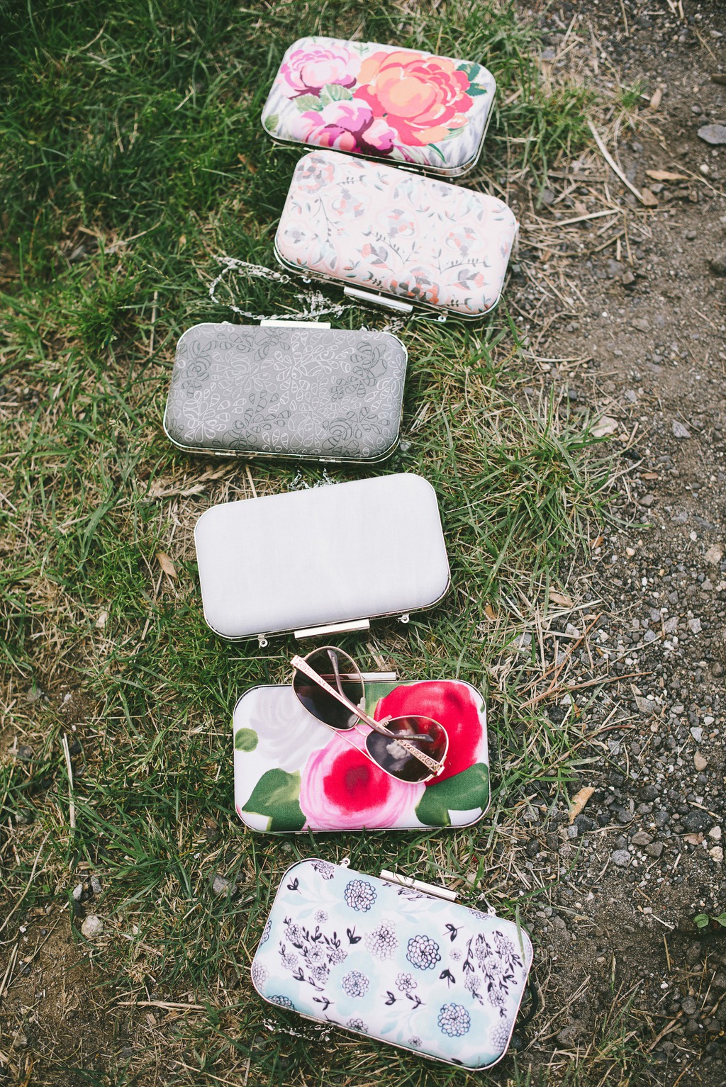 Beautiful handmade bridesmaids clutches