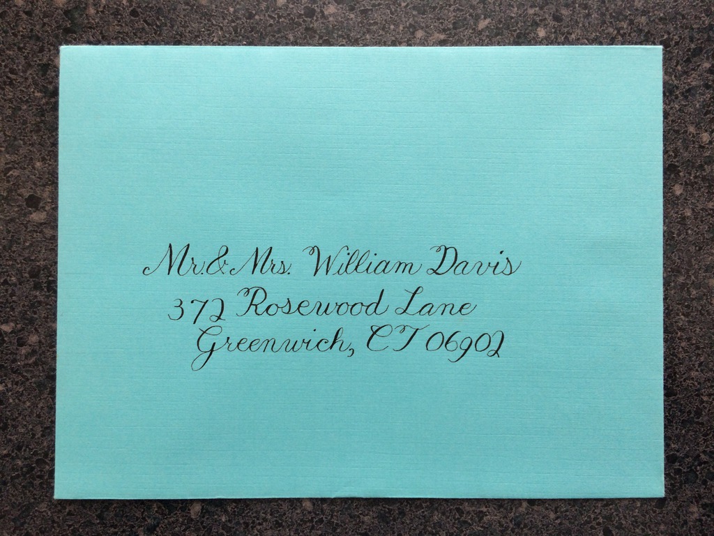 Copperplate Outer Envelope