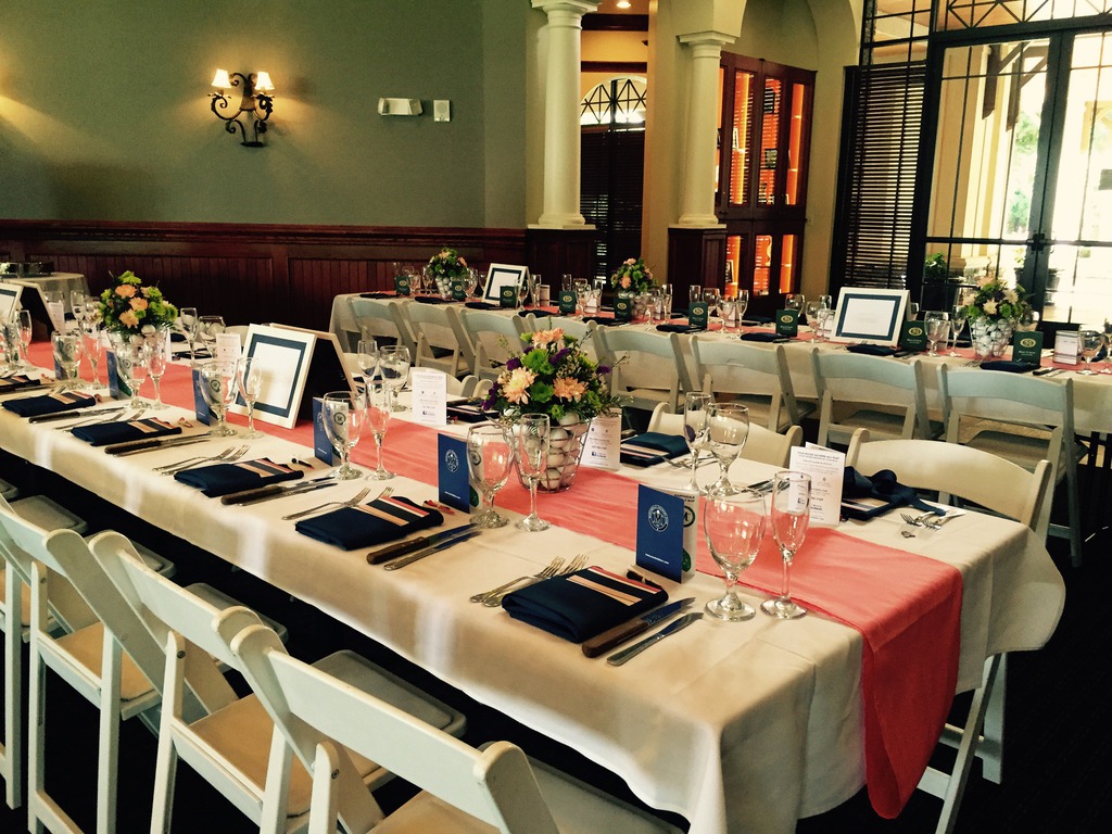 Wedding Reception; Table setup