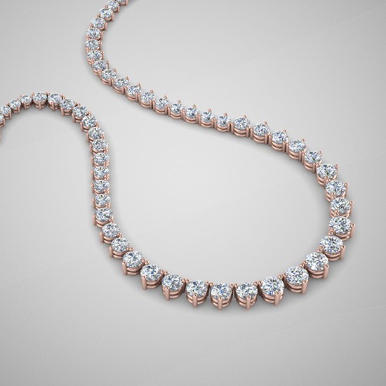 Diamond Eternity Necklace For Women