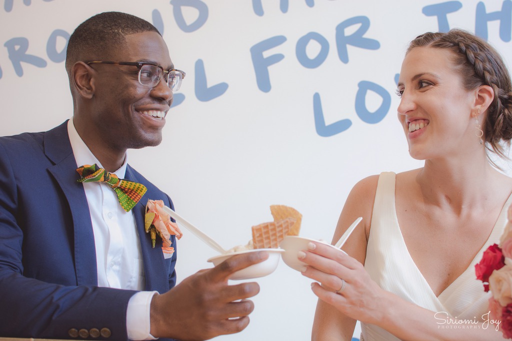 Wedding celebration at Jeni's Ice Creams