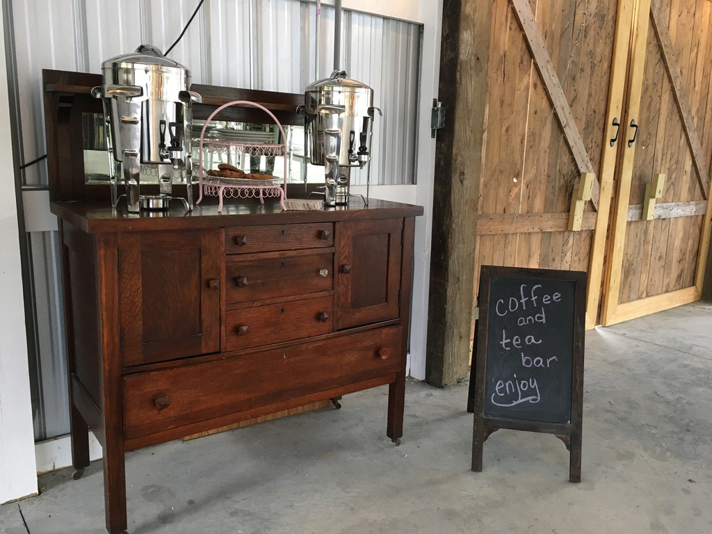 Antique coffee station