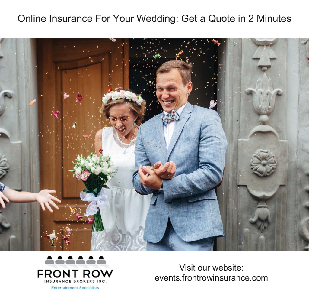 Front Row Insurance Wedding Insurance