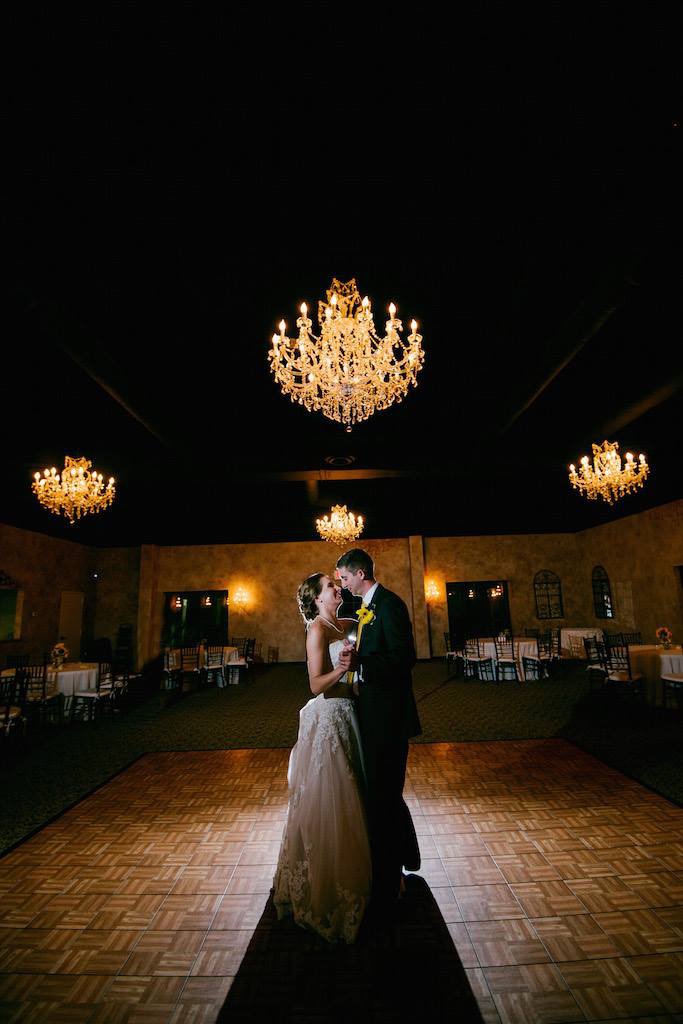 Romantic ball room reception