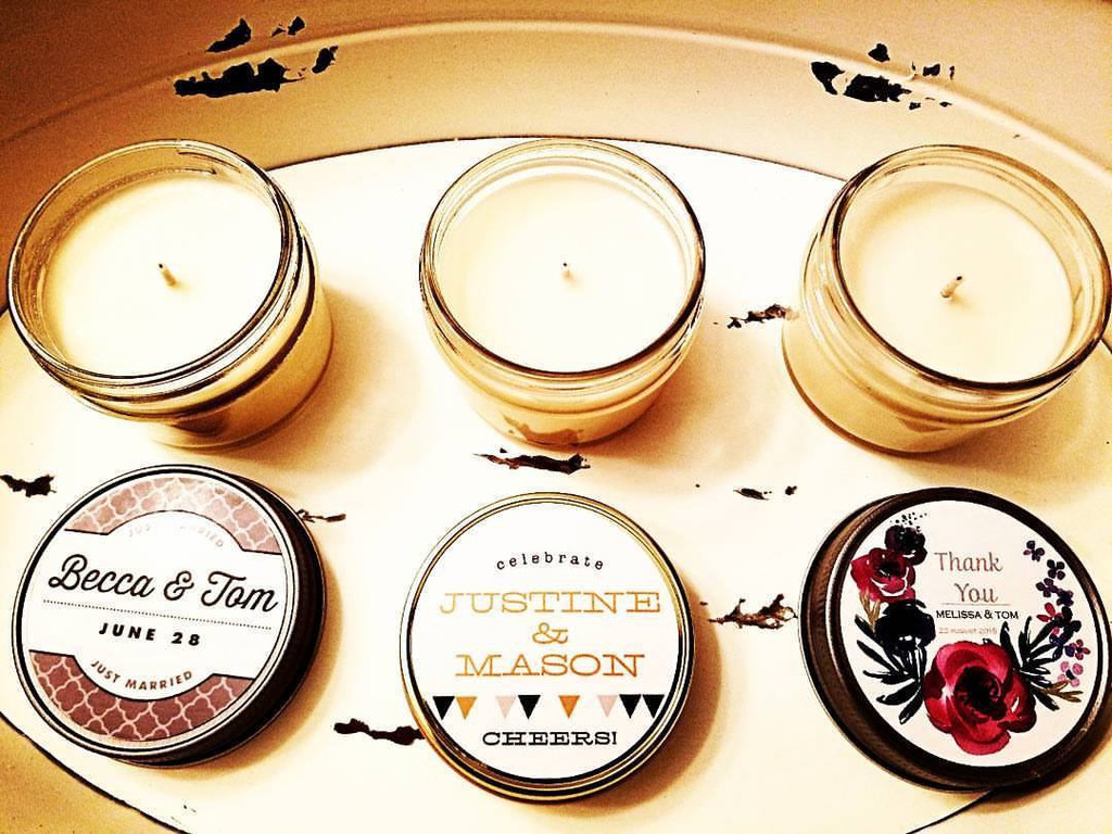 Personalized Candle Favor