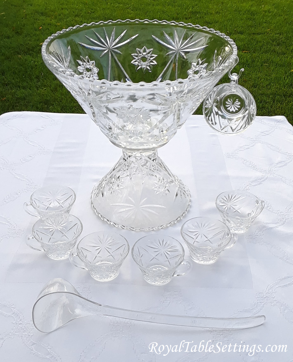 Vintage Punch Bowls, Glasses & More Available For Rent!