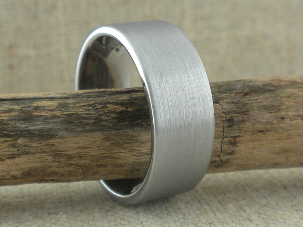 Tungsten Wedding Ring with Satin Finish