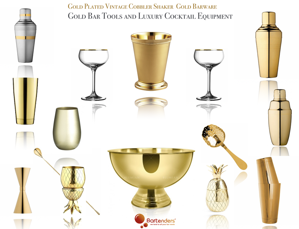 Gold Barware Bar Tools