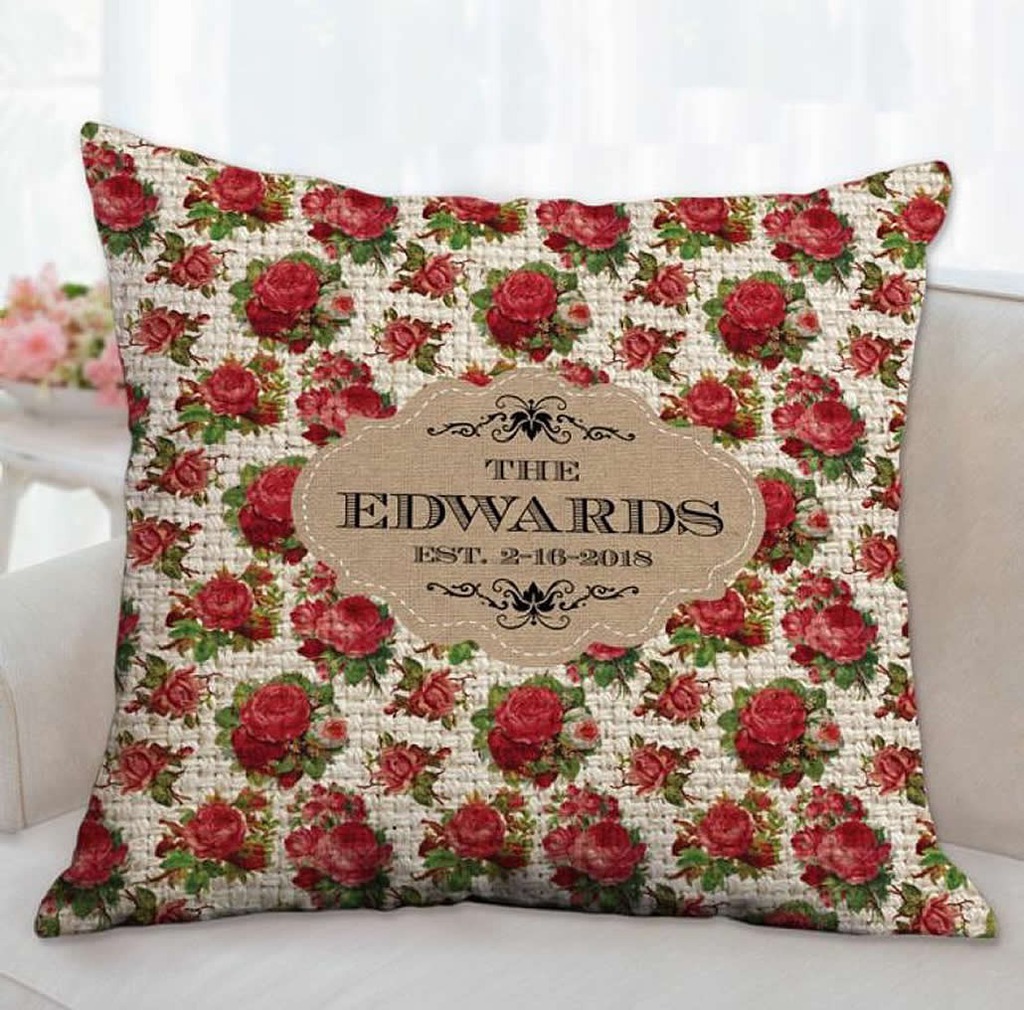 Custom Wedding and Anniversary Pillows