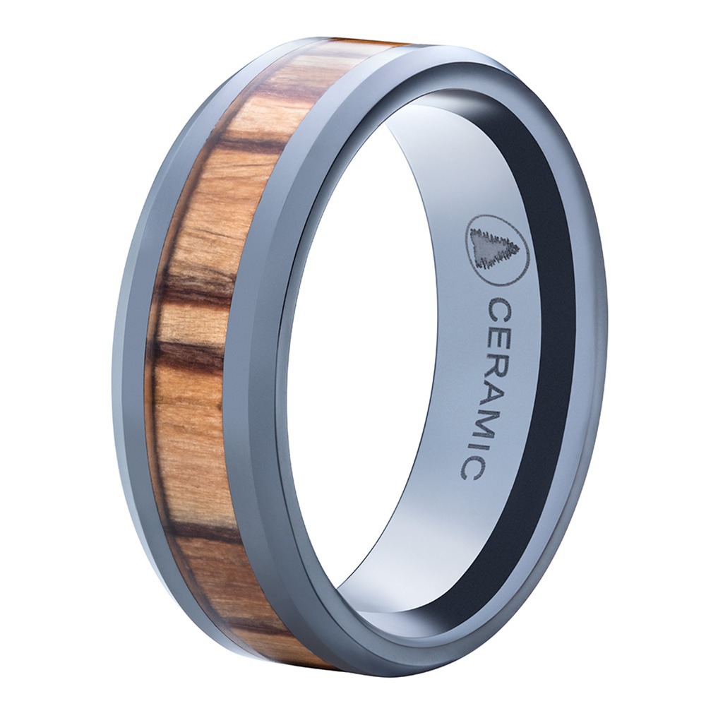 Zebra Wood Ring