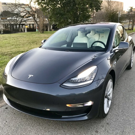 Sleek & clean Tesla Model 3 Getaway Car