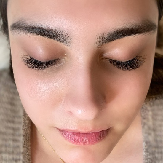 Long Natural Looking Lash Extensions