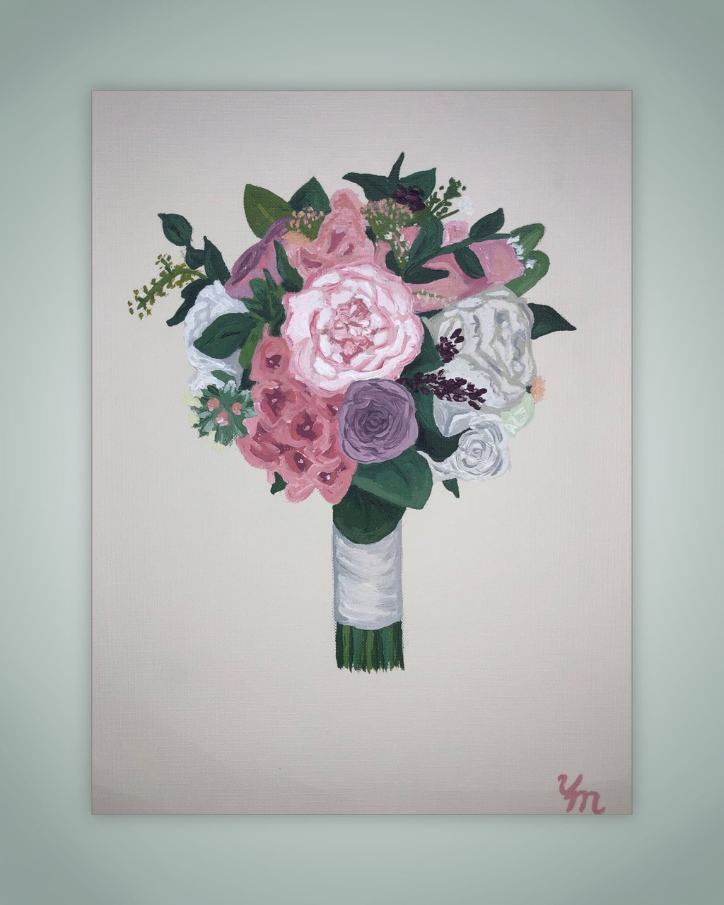 Wedding Bouquet Painting