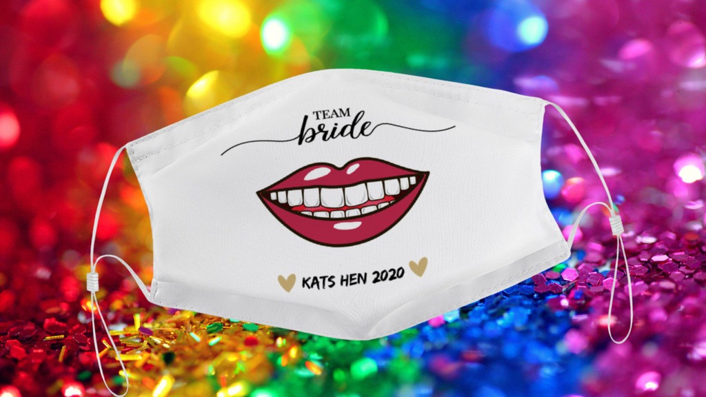 Hen party masks, Personalised Wedding masks