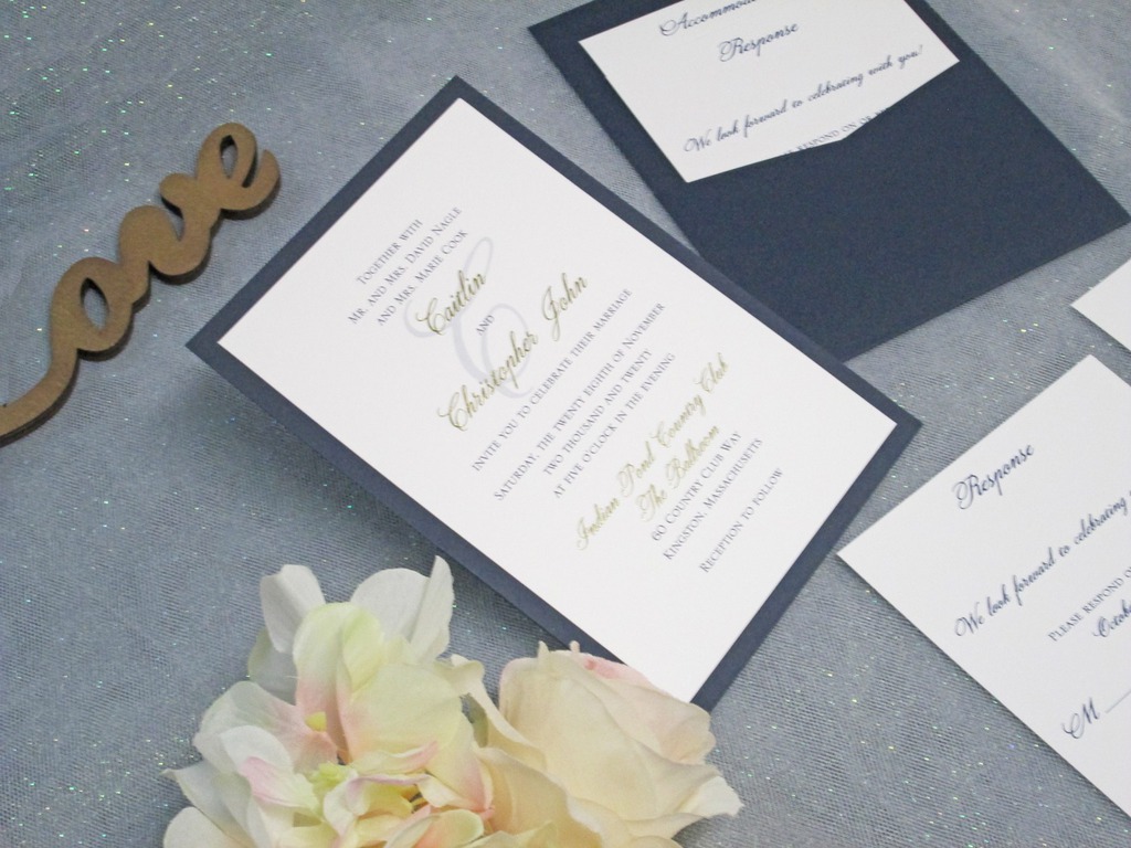 Gold Foil Invitation