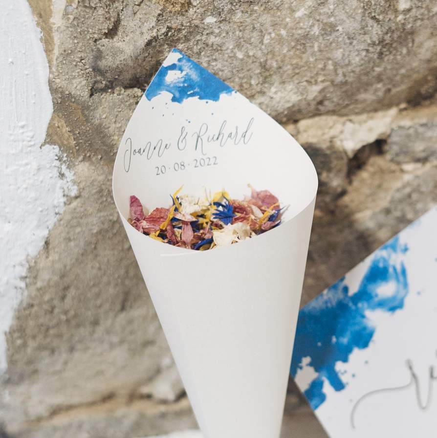 Personalised Wedding Confetti Cones