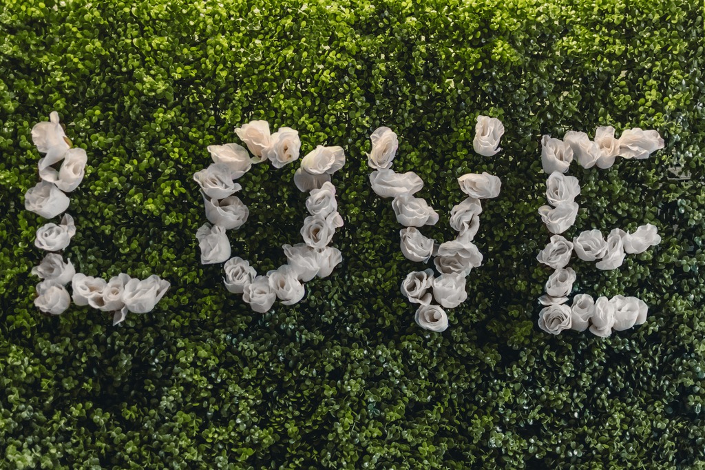 Greenery wall backdrop