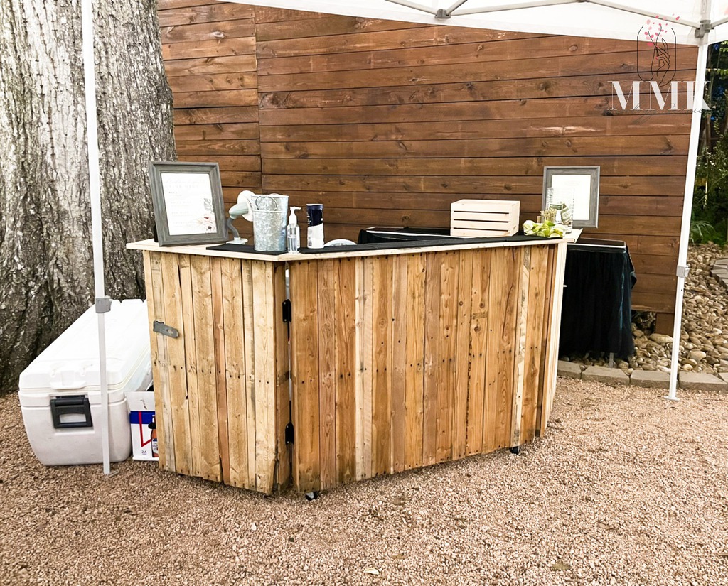 Bar Setup for Wedding Reserve Cypress Creek