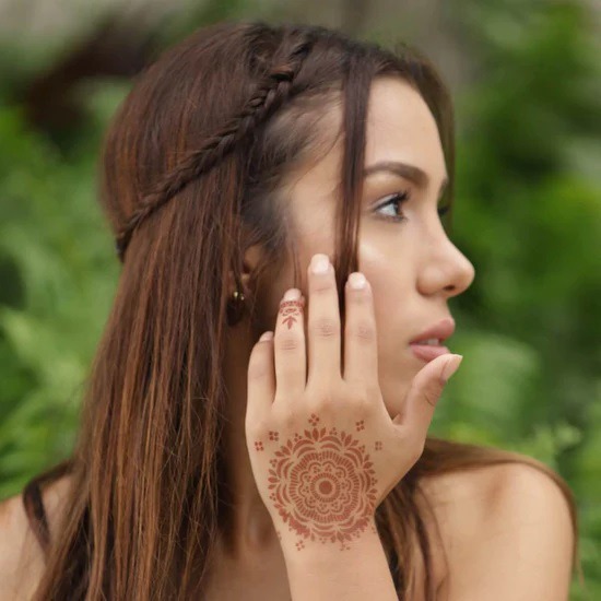 Blossom Henna Stencil