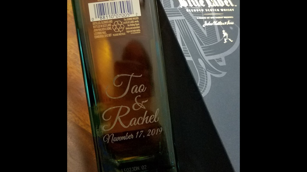 Custom Engraved Liquor Bottle