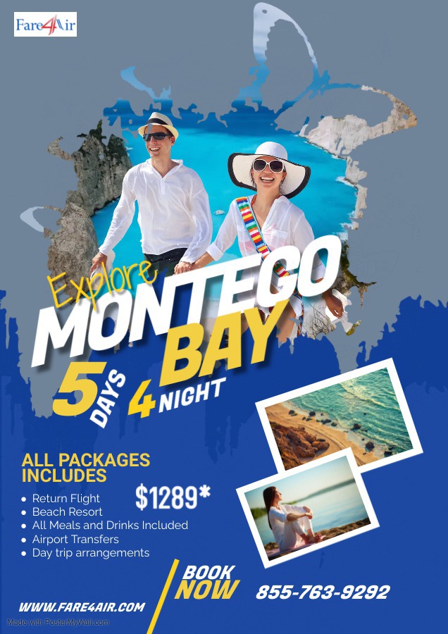 All Inclusive Packages to Montego Bay from 1289 per person