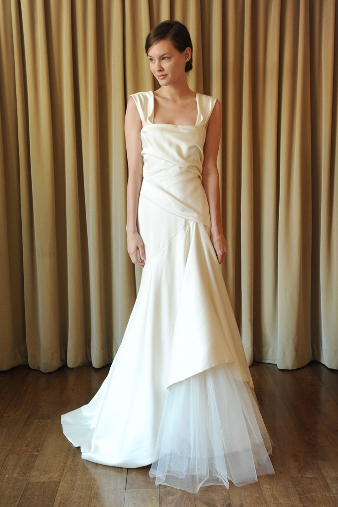 2013 wedding dress trend two tone bridal gowns Temperley London ivory
