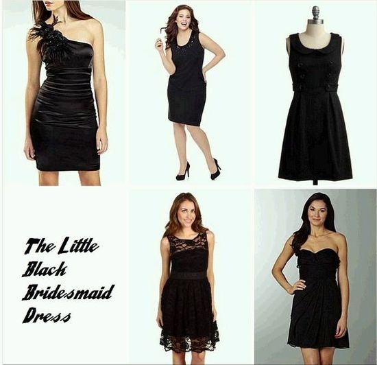 the little black bridesmaid dress