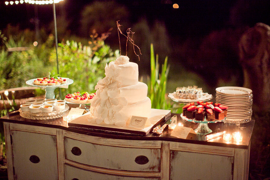 Vintage Wedding Reception Elegant Cake
