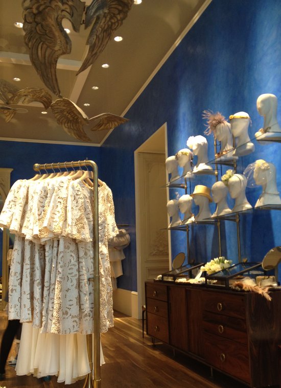 BHLDN bridal salon Chicago wedding accessories headpieces fascinators