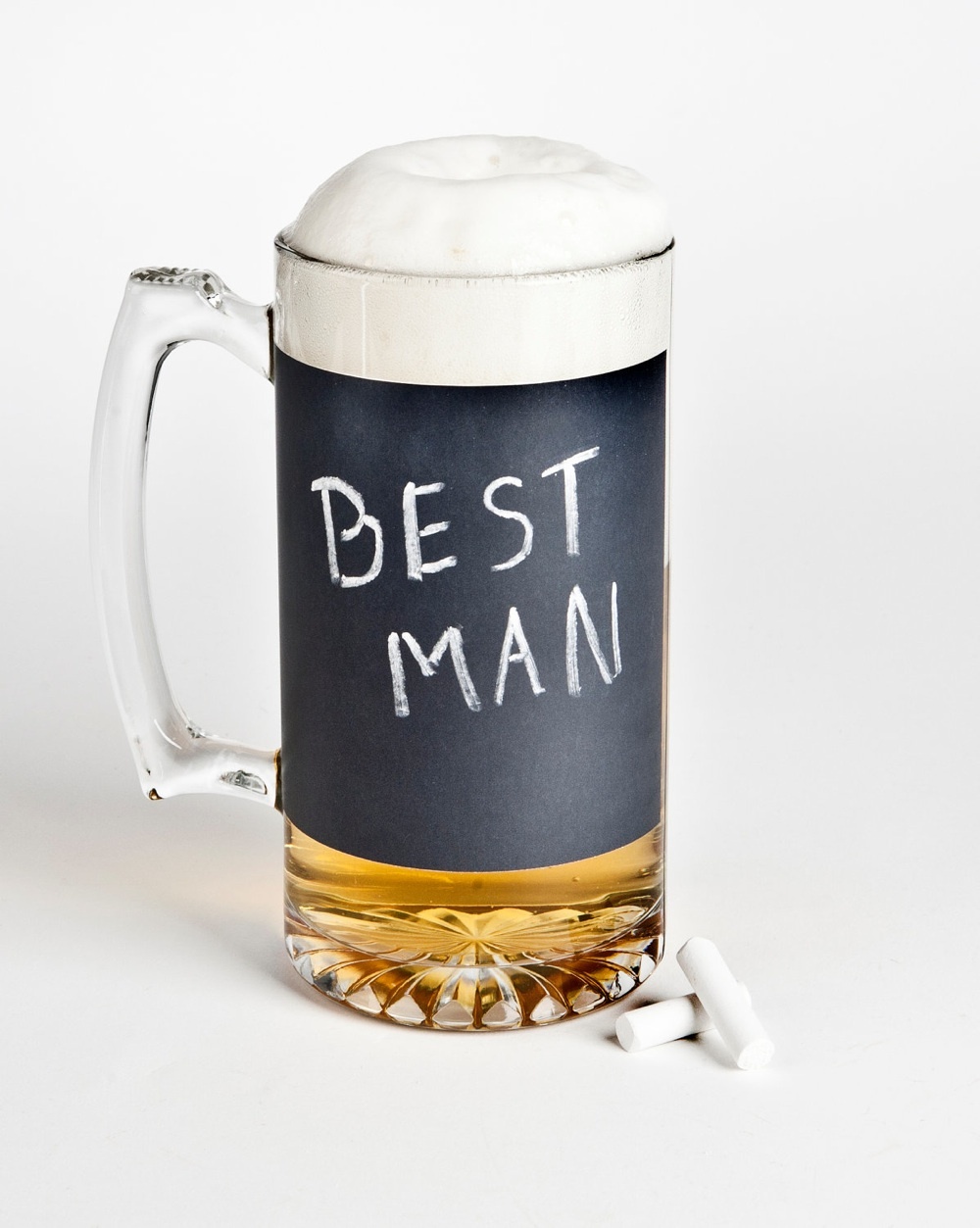 Best Man Wedding Gifts Beer Mug Chalkboard