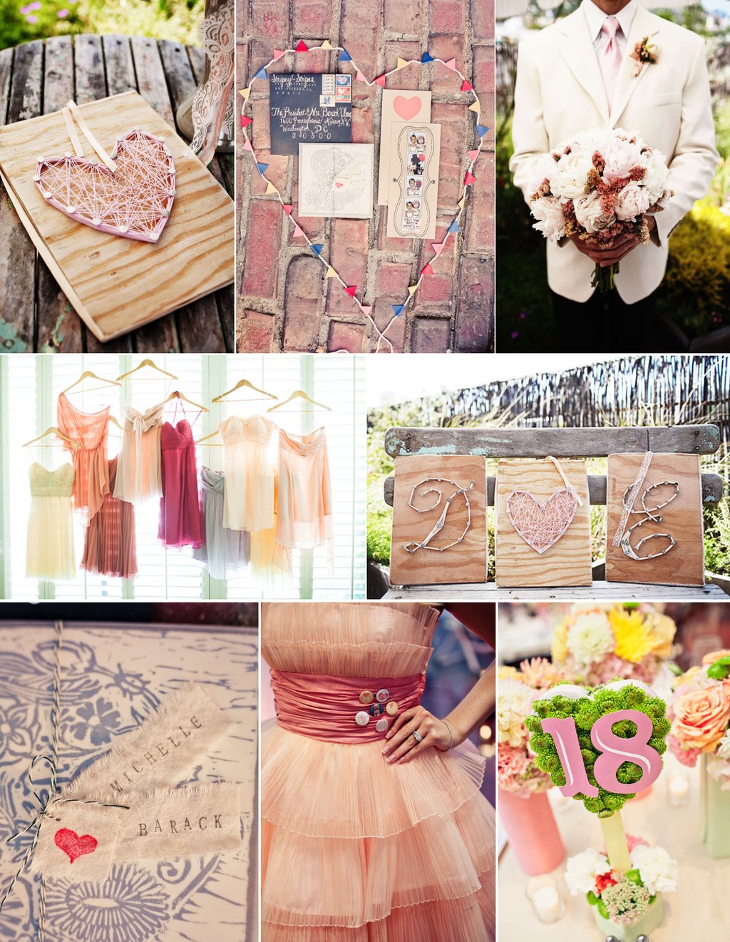 Pink Wedding Color Palette Bridesmaids Dresses Mix And Match Heart Soft Pink Wedding Color Palette Bridesmaids Dresses Mix And Match Heart Theme