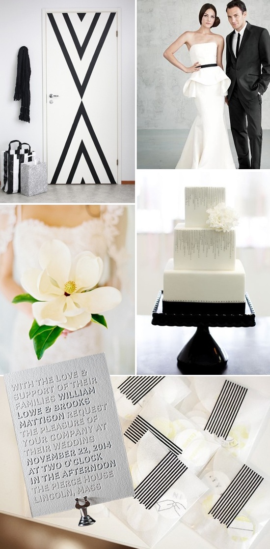 'Black and White Wedding' Ideabook by BabyBloo on OneWed