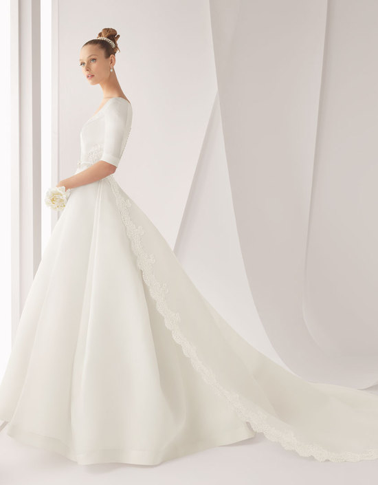 Clic Wedding Dress On Onewed Clic Wedding Dress For Church Ceremony By Rosa Clara Bridal