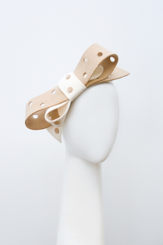 bridal veils hair accessories by Suzy Orourke polka dot bow