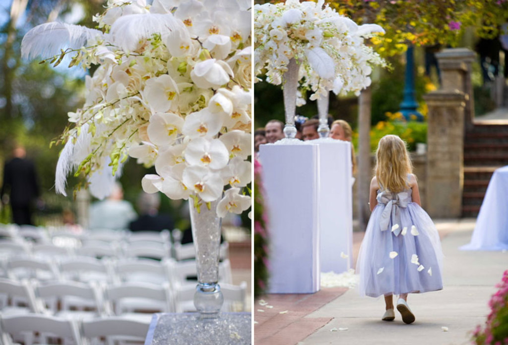 Elegant Wedding Centerpieces Elegant Wedding Reception Centerpiece Ivory Flowers